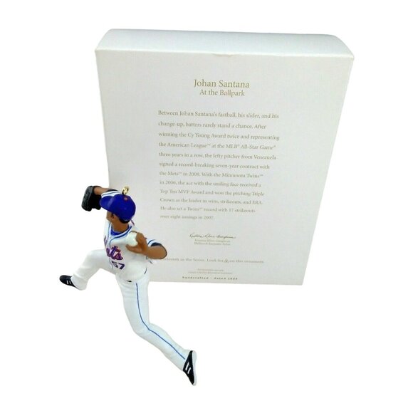 Hallmark Keepsake Ornament At the Ballpark Collectors Series Johan Santana 2009 - Picture 2 of 6